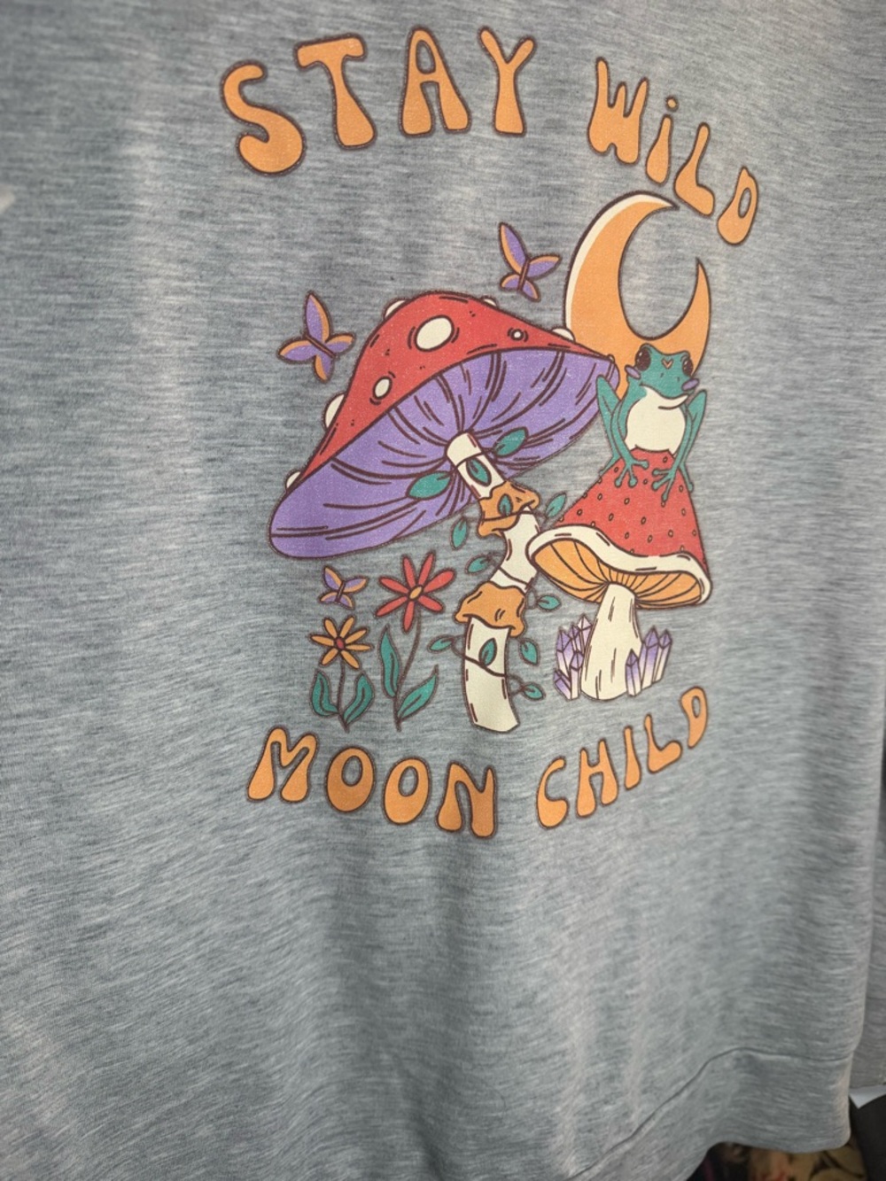 Stay Wild Moon Child GREY sweatshirt - Picture 3 of 7